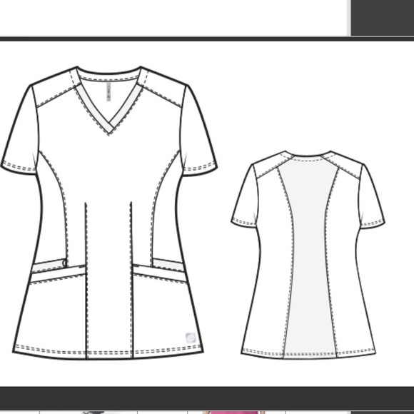 WonderWink Aero Women's Flex Back V-Neck T… - Picture 2 of 4